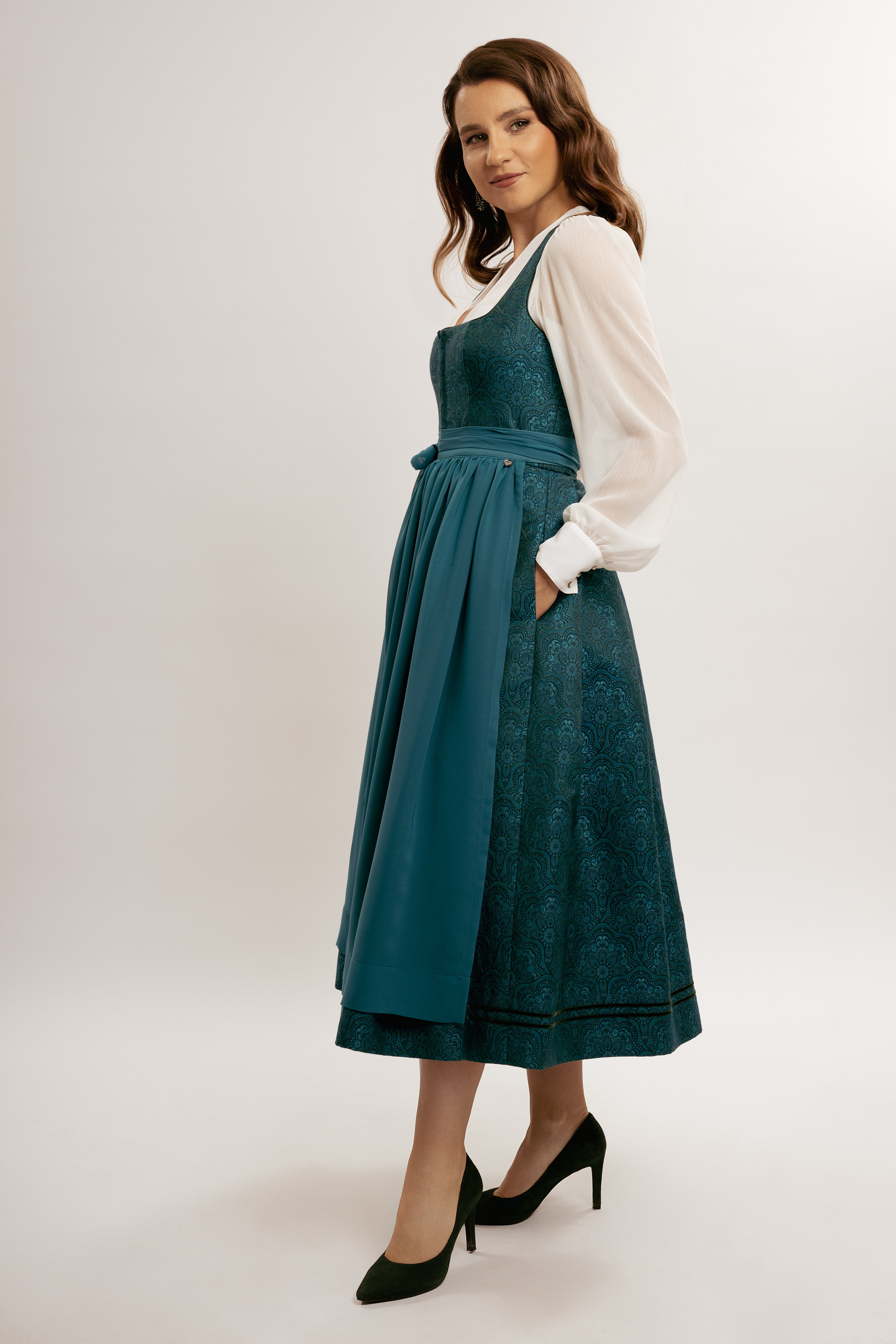 BUNTE x UNSA Dirndl Petrol - Limited Edition