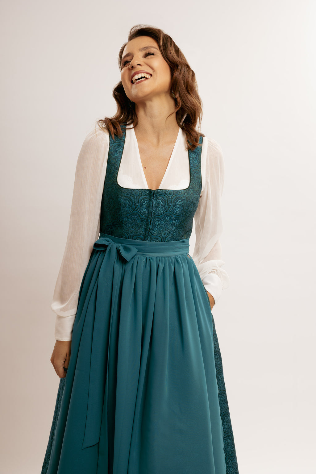 BUNTE x UNSA Dirndl Petrol - Limited Edition